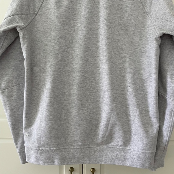 Lululemon City Sweat Pullover Hoodie, Heathered Light Grey, Size Medium - Picture 9 of 11